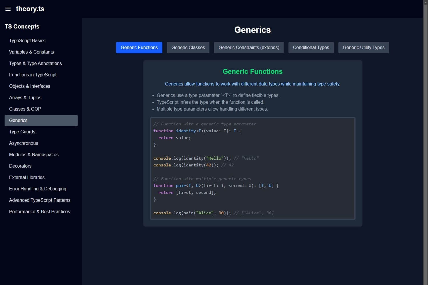 TypeScript Fundamentals Site